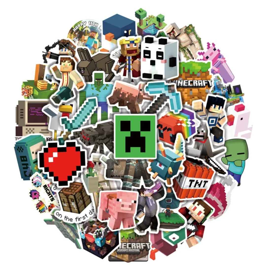 Minecraft Themed Stickers - Minecraft Product