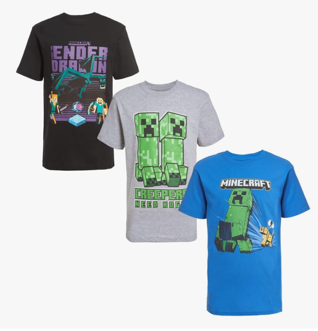 Minecraft 3 Pack T-Shirt Set - Minecraft Product